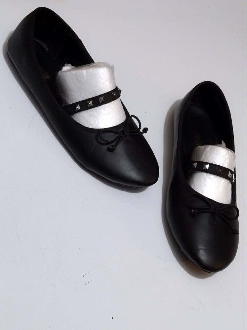 size 10- Demonia Dracula Ballerina Flats - Black